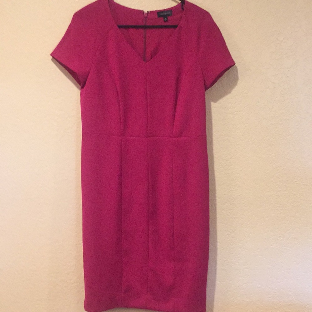 The limited fuchsia dress.